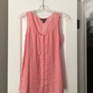 Pink Tommy Bahama Linen tank top